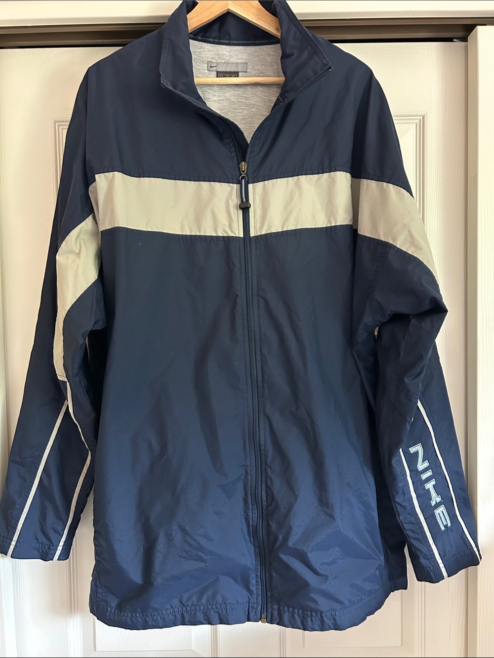 Vintage Nike Y2K Warm-Up Windbreaker Jacket Size XXL